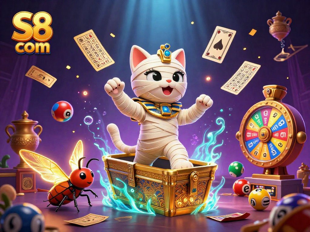 Experience thrilling moments at S8 com with vibrant 3D casino characters and dynamic game elements.