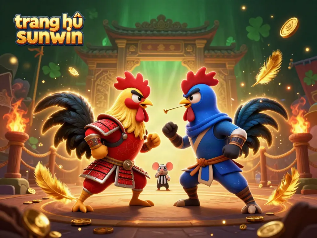 Engage with the ultimate showdown between roosters in samurai and ninja gear on the trang chủ sunwin platform.