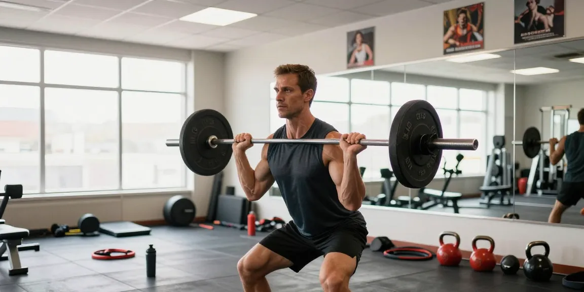 Culturista entrenando con pesas en el gimnasio Esteroidesshop para el crecimiento muscular.