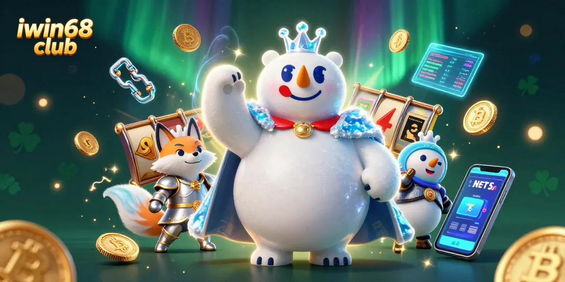 Engage in thrilling gaming at iwin68 club with an exciting 3D scene featuring mystical characters and dynamic casino elements.
