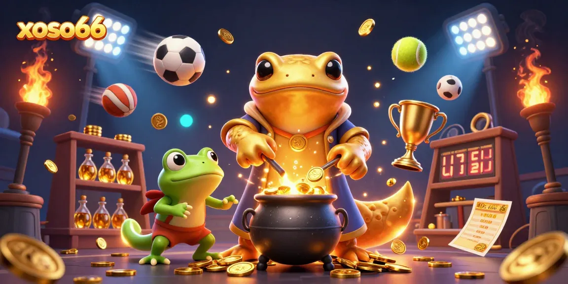 Experience xoso66's magical world of gaming with golden alchemists converting metals to prizes.