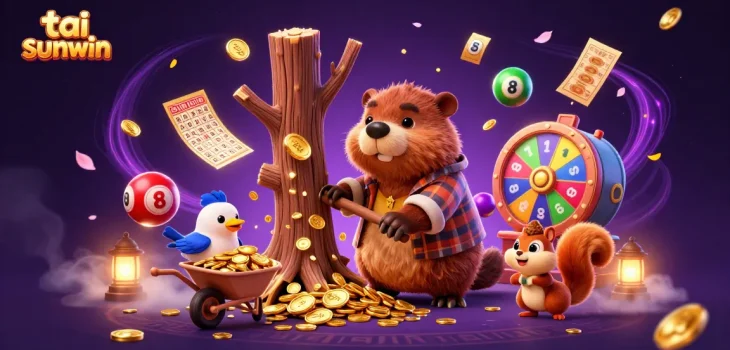 Win big with tai sunwin in a vibrant online casino adventure filled with gold coins and colorful prizes.