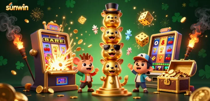 Spin the slots with sunwin and experience vibrant jackpot thrills in this lively casino scene.