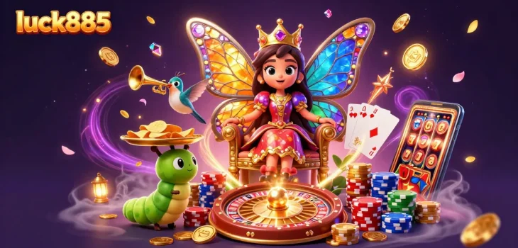 Win big with luck885 as the butterfly queen reigns over dazzling casino treasures.